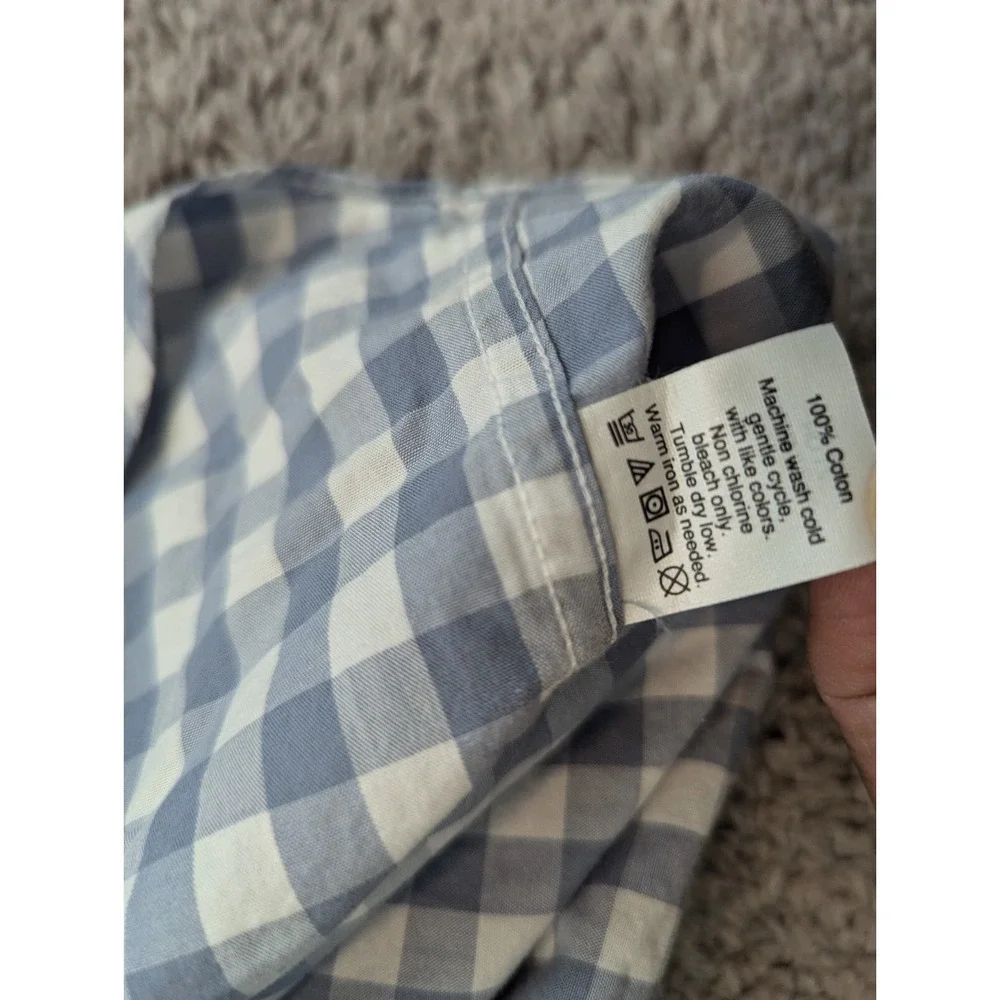 J.‎ Crew Button Up Shirt Mens Extra Large Check 100% Cotton Casual Office